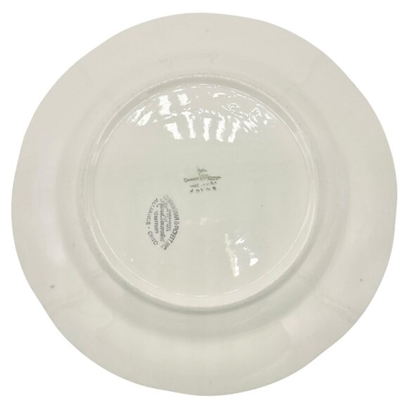 Vtg Cunningham & Pickett Inc. Stratford 9.5" Floral Plate 22K Gold Trim Ohio USA - Picture 3 of 6